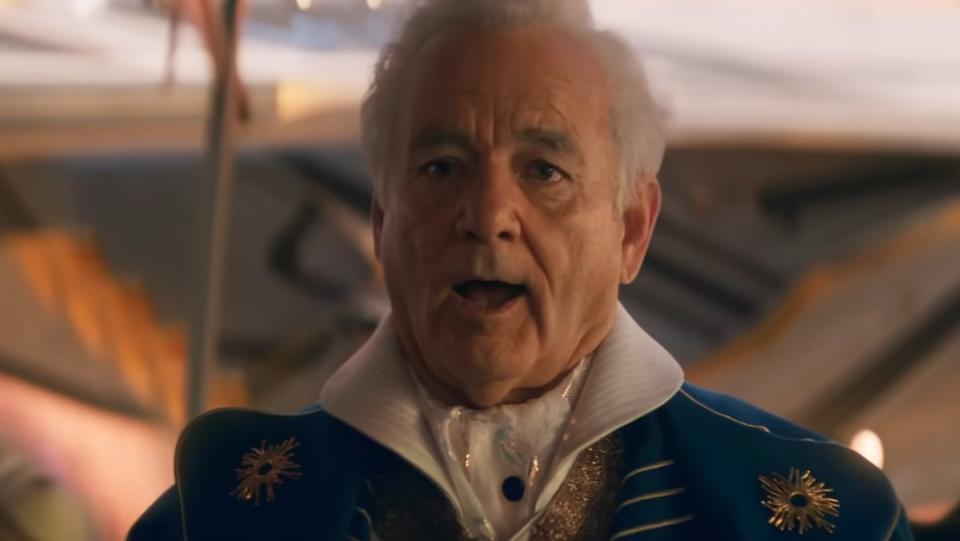 Bill Murray with his mouth open as Krylar in Ant-Man and The Wasp: Quantumania