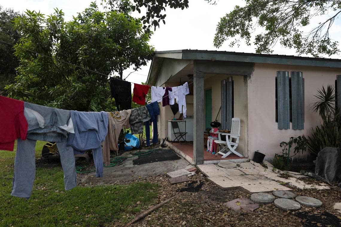 The home of Robert Simpson, a Pahokee resident charged with voter fraud.