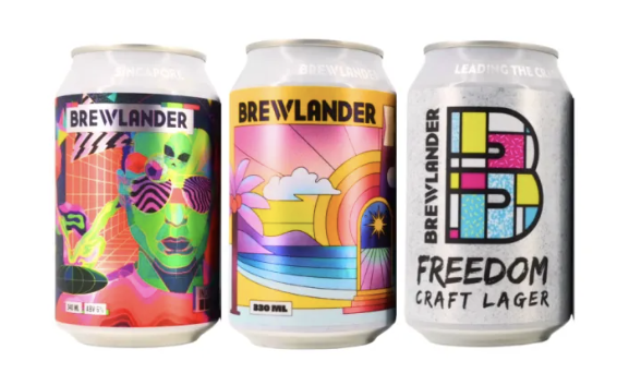 Brewlander Craft Beer 340ml (Freedom Lager, Inception IPA, XPA Xtra Pale Ale). PHOTO: Brewlander