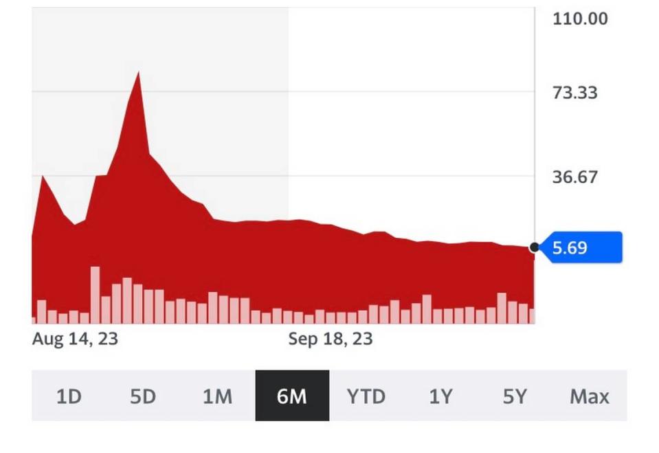 VinFast’s stock performance since the automaker went public in August.