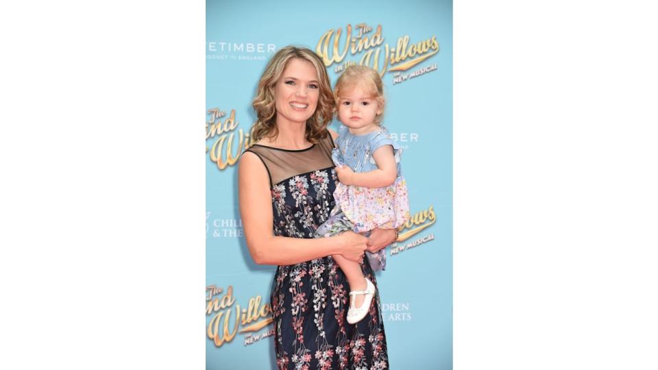 Charlotte Hawkins and her daughter attend the Gala performance of Wind In The Willows