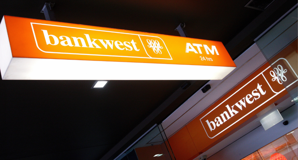 Bankwest sign outside a branch
