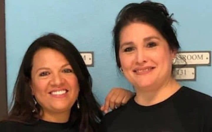 Eva Mireles, left, and Irma Garcia