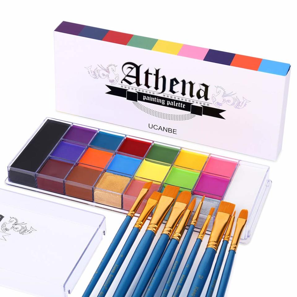 brushes and face paint kit