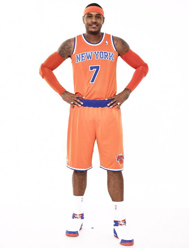 Here are the New York Knicks' new orange alternate uniforms (Photo)