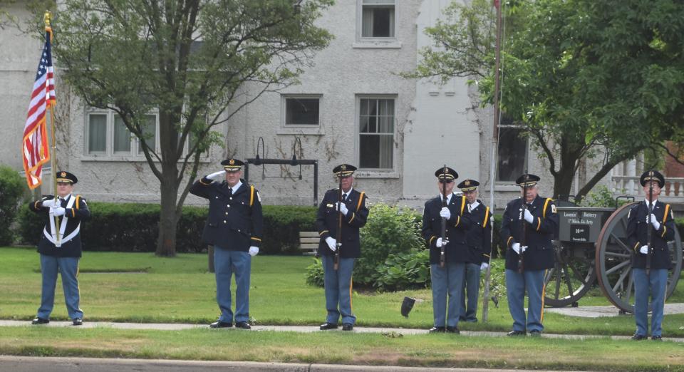 Coldwater American Legion Post 52 Color Guard has always served in Coldwater's Memorial Day services.