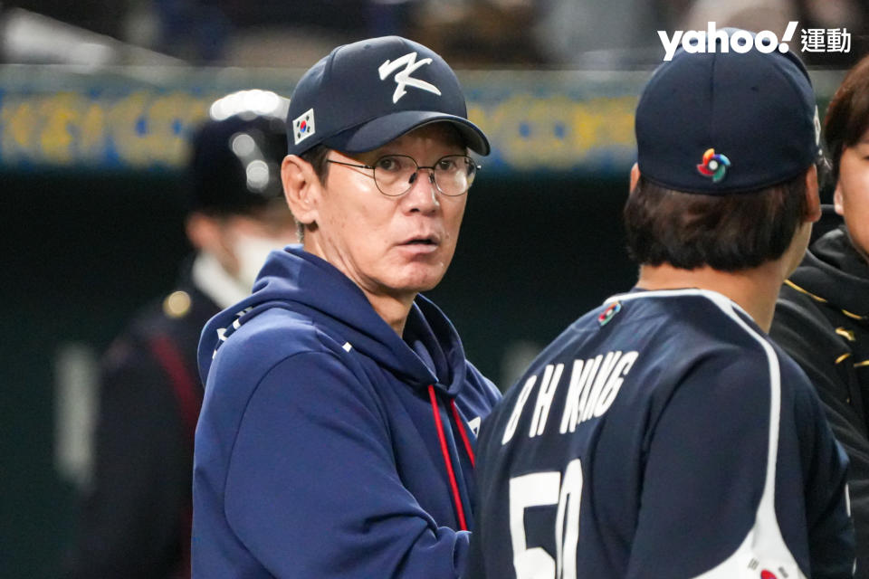 2023年第五屆世界棒球經典賽韓國總教練李强喆。（呂權紘／攝）（20230313）
