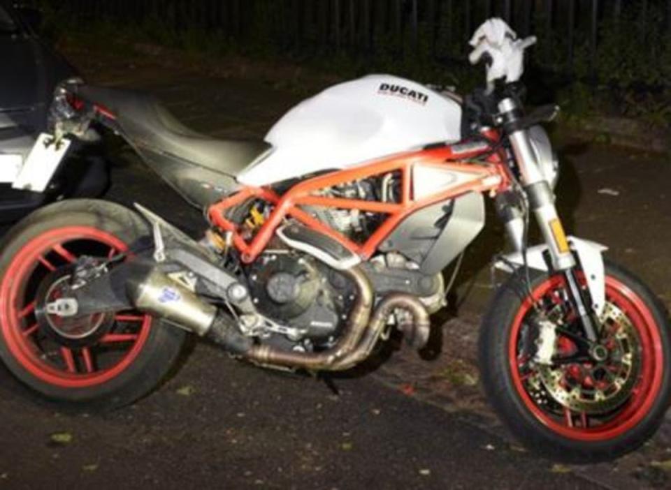 The Metropolitan Police on Friday issued images of the bike used in the ‘reckless’ attack (Met Police)