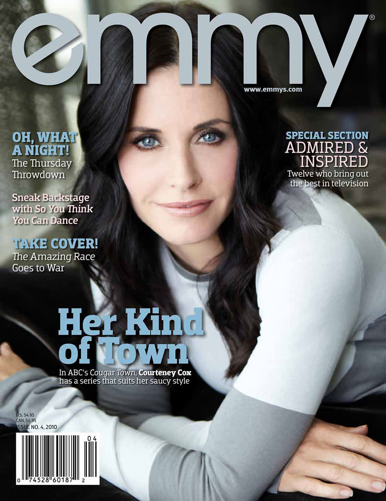 Courteney Cox in Emmy Magazine