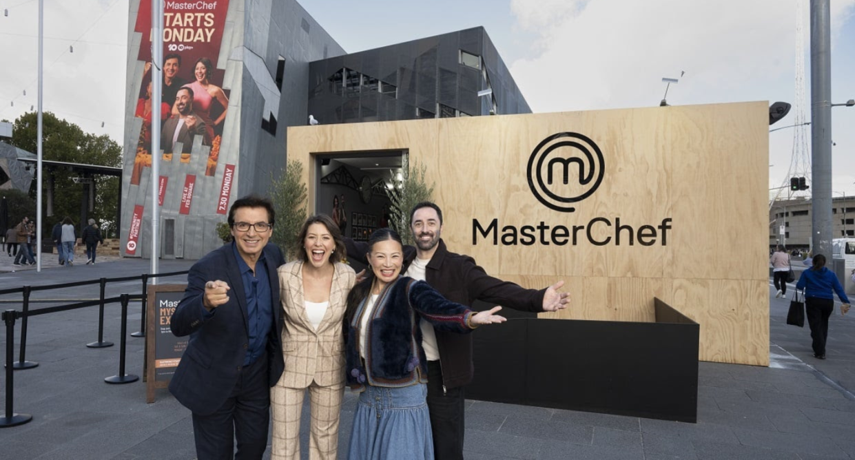 The MasterChef judges (L to R) - Jean-Christophe Novelli, Sofia Levin, Poh Ling Yeow, and Andy Allen. Credit: Channel Ten 