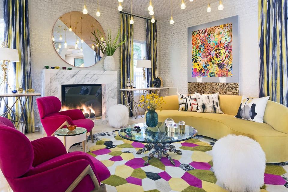 living room with colors