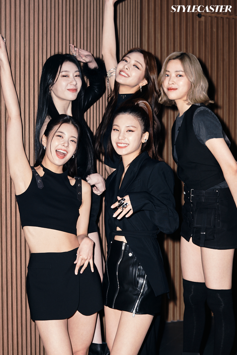 Pictured: (Left to Right) Top: CHAERYEONG, YUNA, RYUJIN Bottom: LIA, YEJI Image: Weston Wells for StyleCaster