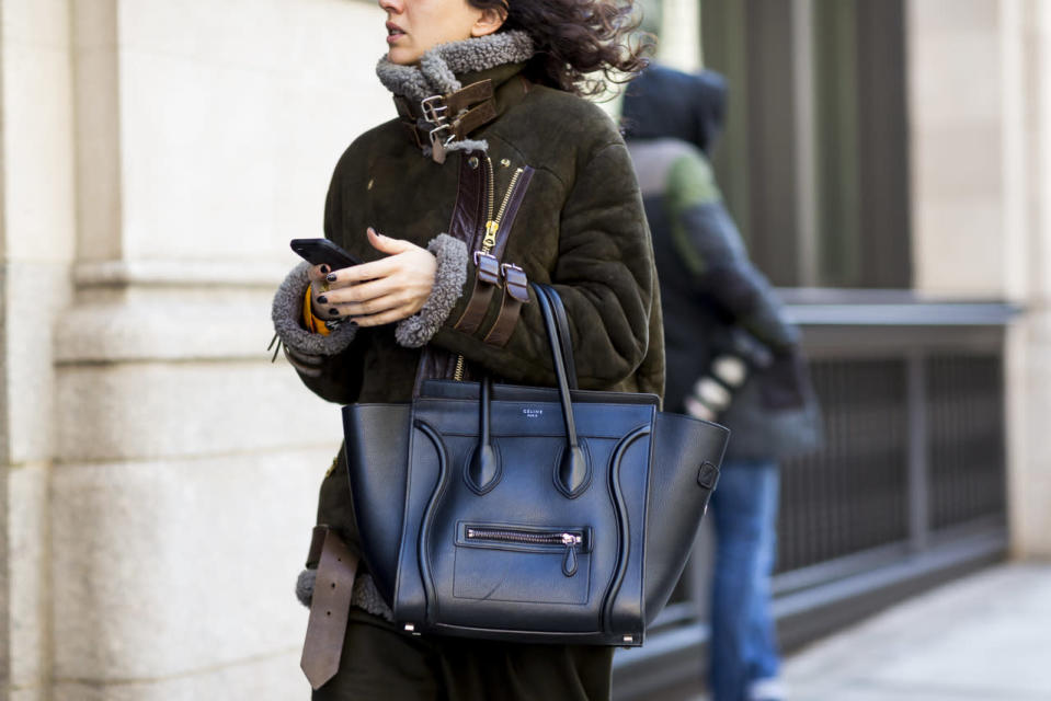 <p>The heritage bag is a piece that you will have in your closet for years and never grow tired of it. “Céline and Chanel are kind of the kings of the heritage bag,” says Patel. “But I also feel that the Mansur Gavriel bags are classic, and they’re at a great price point.” <i>Photo: Quenum Nabile</i></p>