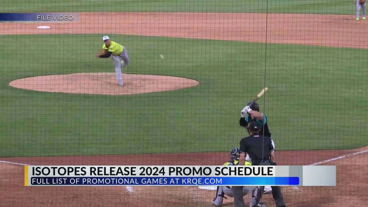 Albuquerque Isotopes release promotional schedule for 2024