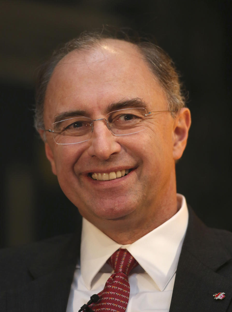 The CEO of the London Stock Exchange Xavier Rolet at the Bank of England Open Forum 2015 at Guildhall in London.