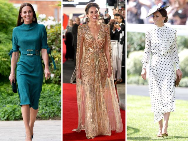 Kate Middleton Wears Gorgeous Two-Tone Gucci Dress to Gala Dinner