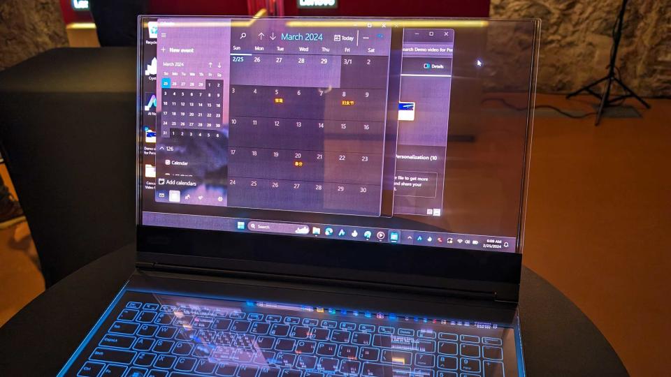 Lenov's proof-of-concept transparent PC