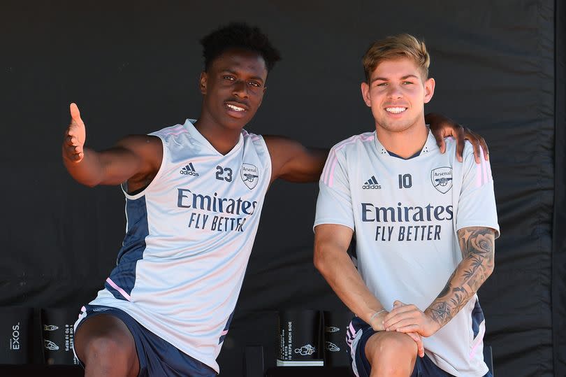 Albert Sambi Lokonga and Emile Smith Rowe will be with the Arsenal side for preseason.