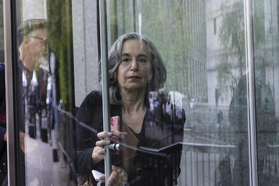 Psychologist Leslie Lebowitz arrives at federal court in New York, Wednesday May 3, 2023. (AP Photo/Stefan Jeremiah)