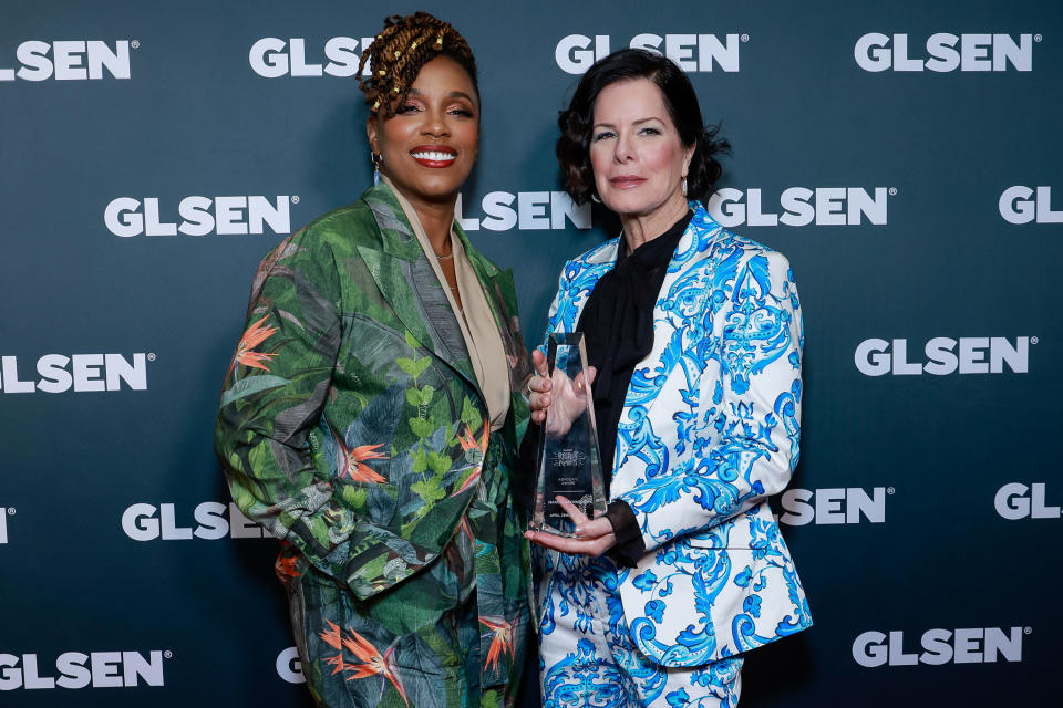 Malanie Willingham-Jaggers and Marcia Gay Harden attend GLSEN 2024 Respect Awards