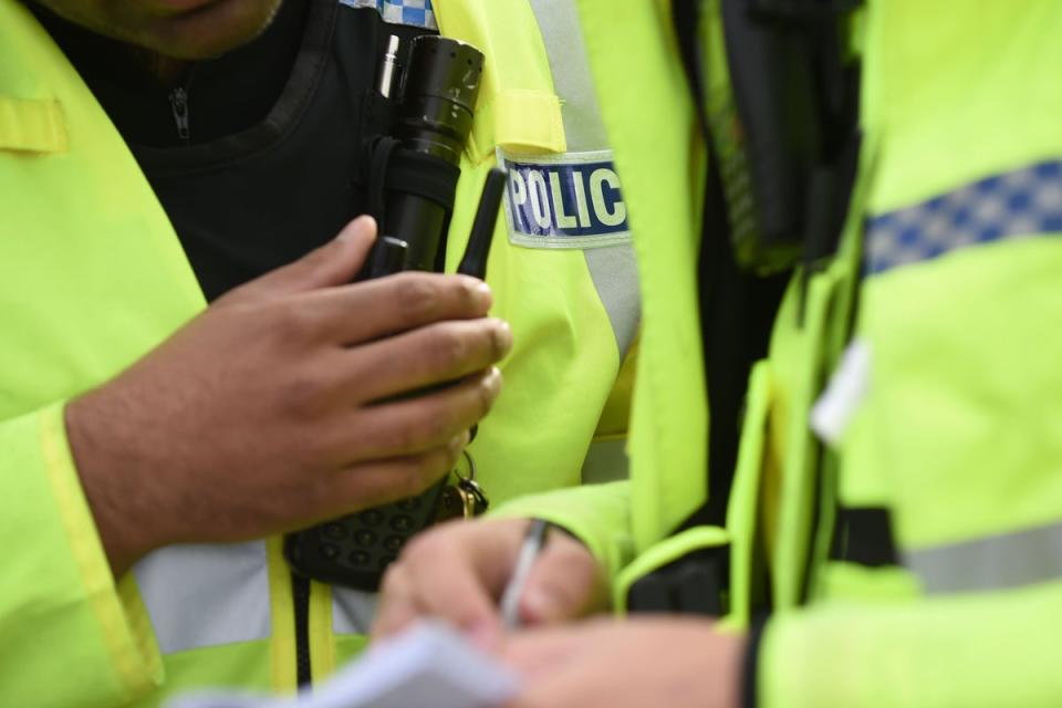 Detail of Police officers (Joe Giddens/PA) (PA Archive)