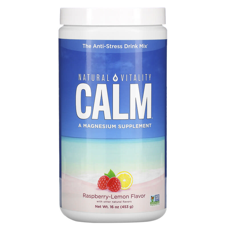 Natural Vitality, CALM, The Anti-Stress Drink Mix, Raspberry-Lemon Flavor (Photo: iHerb)