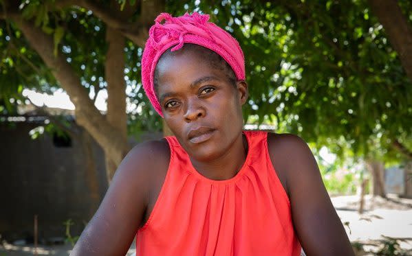 Lillian at her home on the outskirts of Lusaka in Zambia