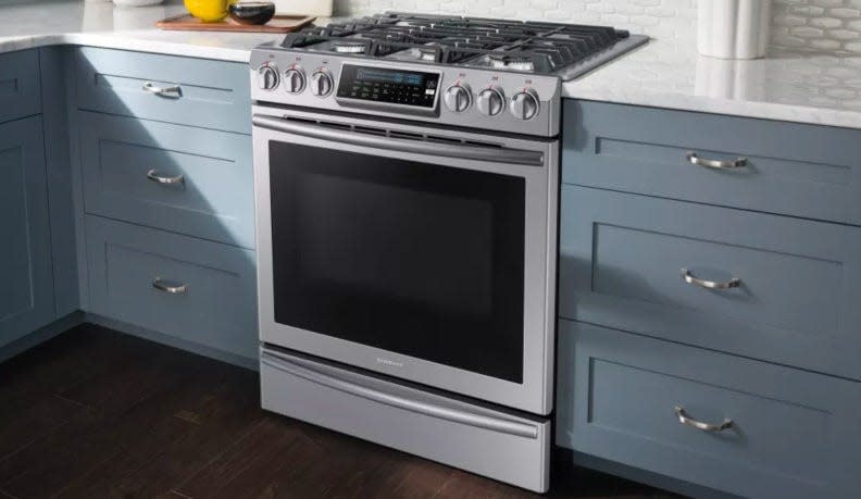 A range is an appliance with a cooktop and oven all in one.