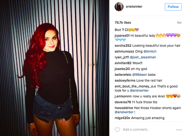 Ariel Winter's midriff-baring gym look is making her confidence