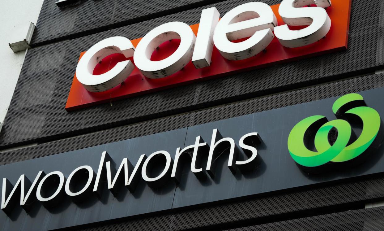 <span>A report ordered by the government has stopped short of recommending powers to break up Australia’s big supermarket chains.</span><span>Photograph: Asanka Ratnayake/Getty Images</span>