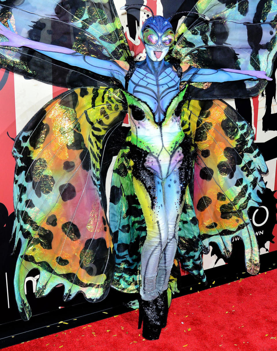 Heidi Klum as… something with wings. 