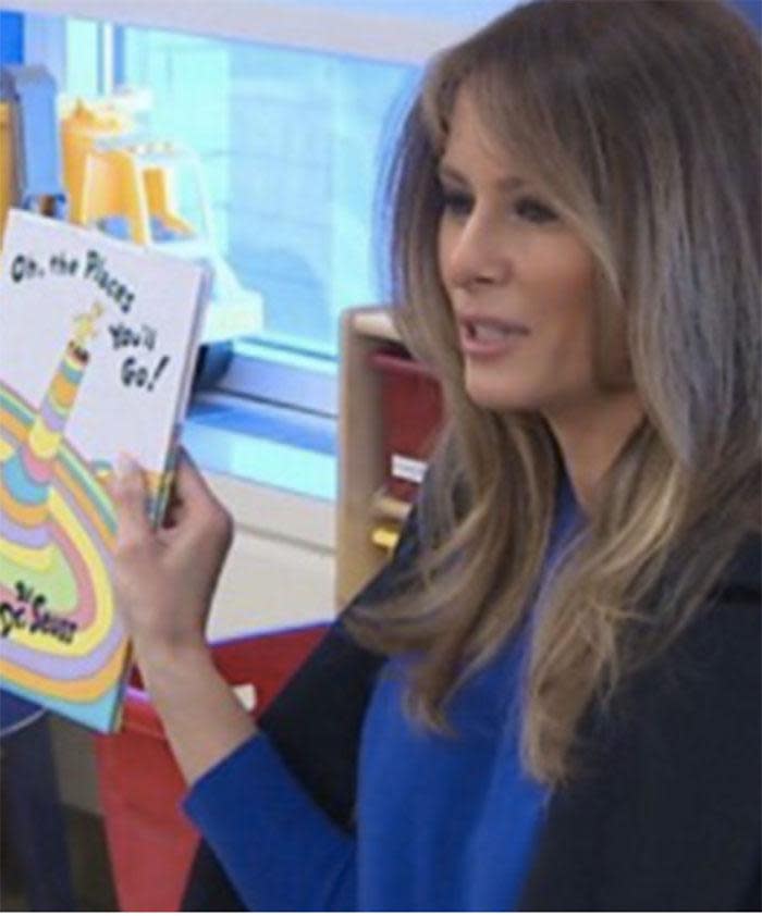 Melania mocked for reading to sick kids