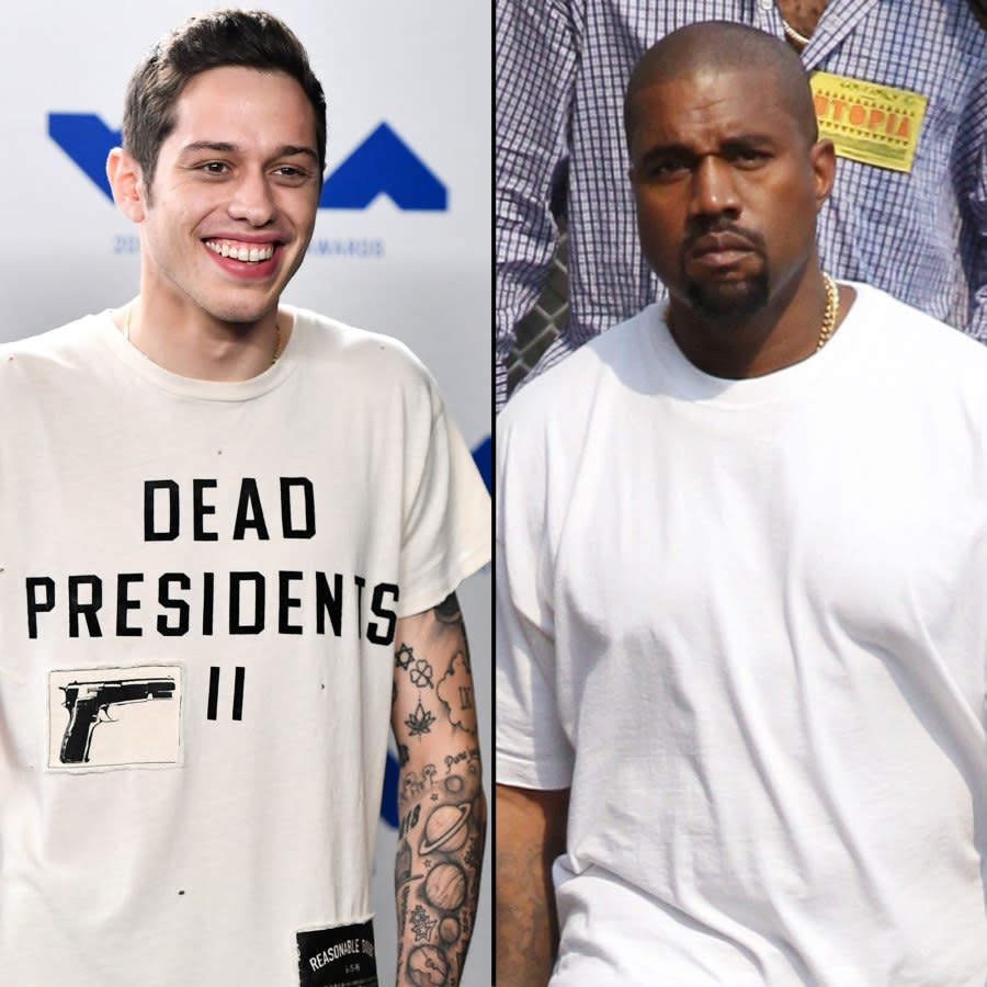 Pete Davidson Seemingly Throws Subtle Shade at Kanye West After Reactivating His Social Media