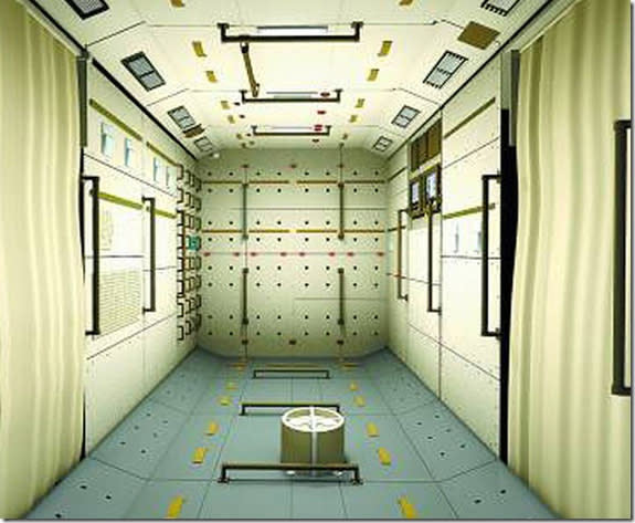 A look inside China's Tiangong 1 space lab, which launched into orbit in September 2011.