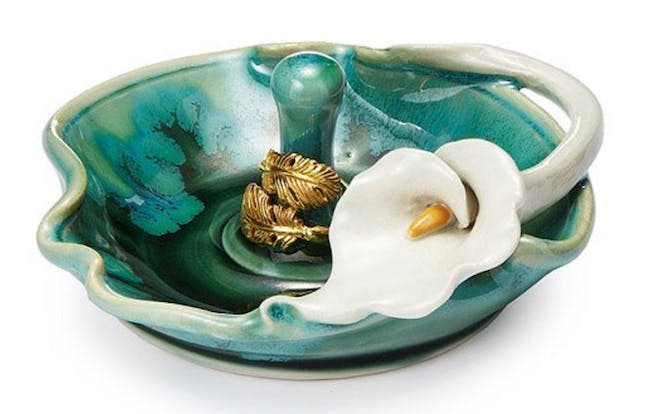 Uncommon Goods Porcelain Lily Ring Holder 