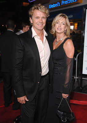 John Schneider and wife at the Universal City premiere of Universal Pictures' Elizabeth: The Golden Age