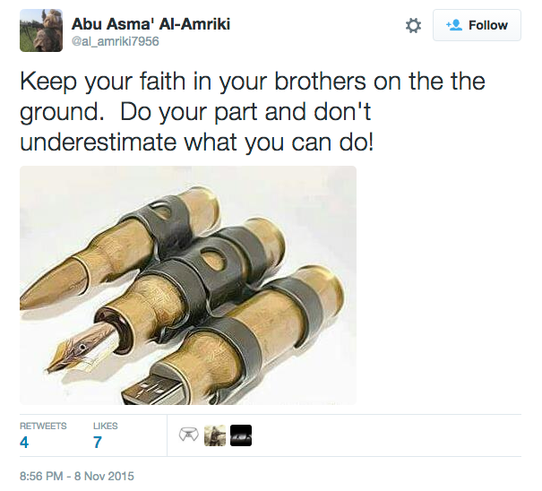 ISIS Twitter Abu Asma al-Amriki