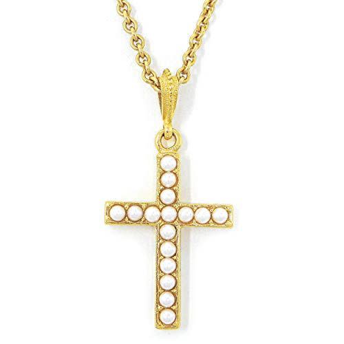 Cross Pendant with Pearls