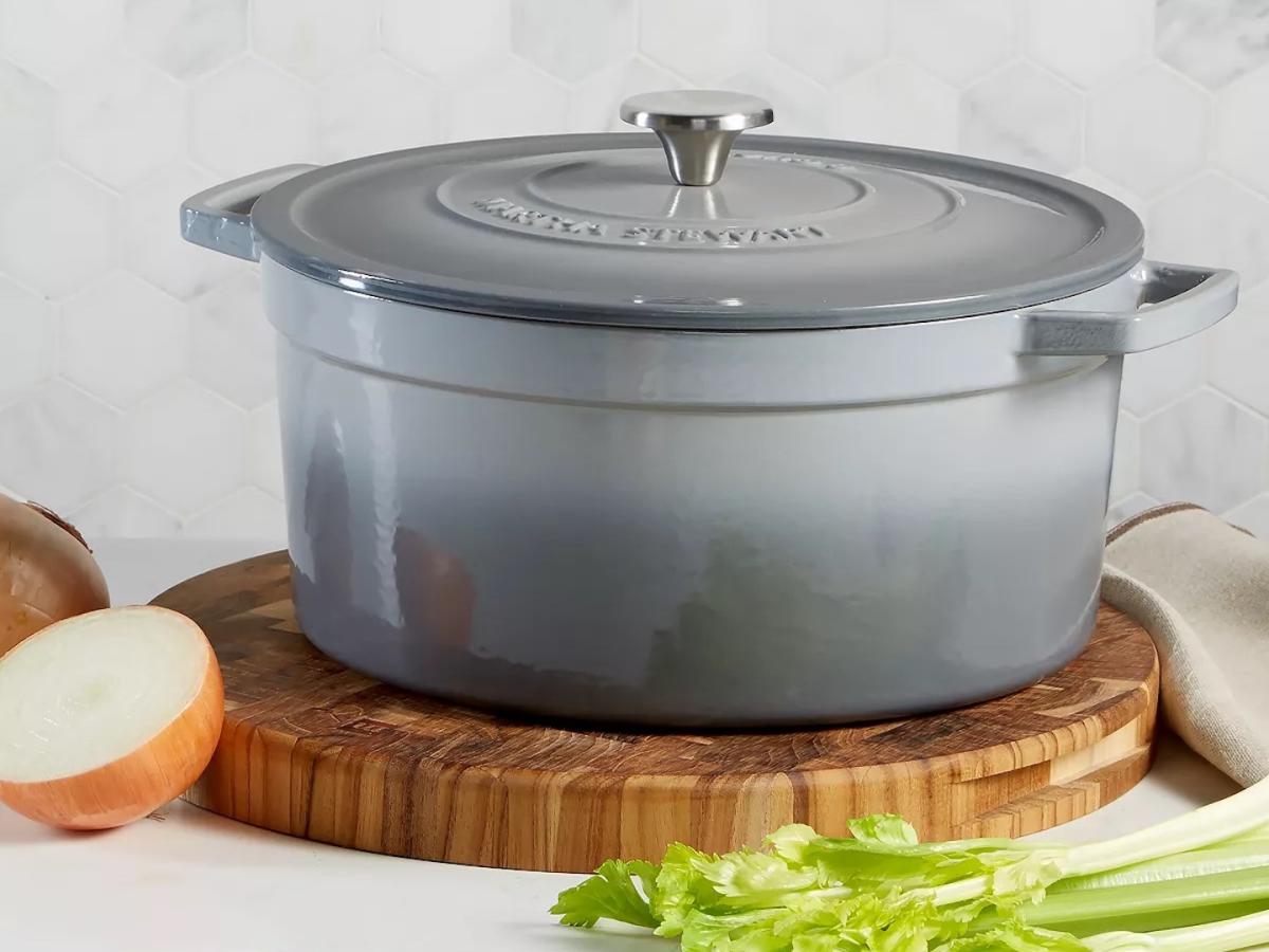 Martha Stewart Collection Enameled Cast Iron 2-Qt. Dutch Oven