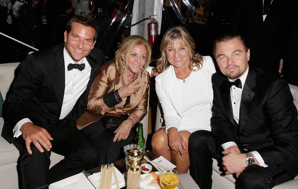 Bradley Cooper, Leonardo DiCaprio, and their moms