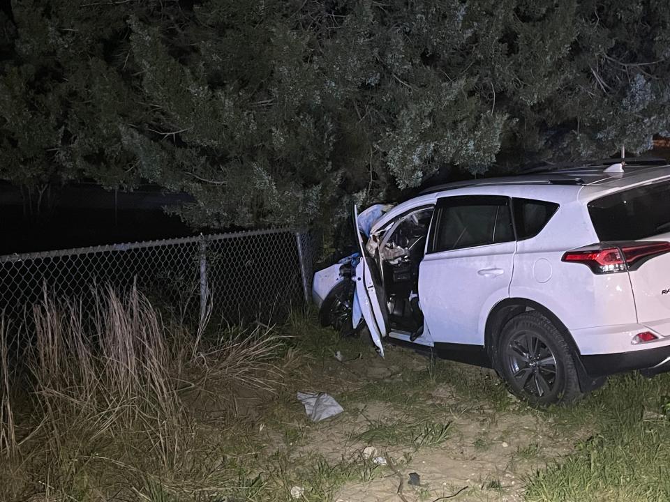 A woman driving this Toyota RAV4 was seriously injured in a two-vehicle crash in Belleview on Friday night.