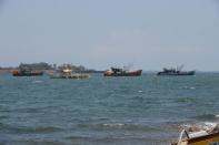 Fishing boats that have just returned from the disputed Scarborough shoal, are moored at Santa Cruz bay in May 2012. Southeast Asian leaders have clashed over how to handle tense maritime territorial disputes with China, overshadowing talks at a regional summit meant to strengthen trade and political ties