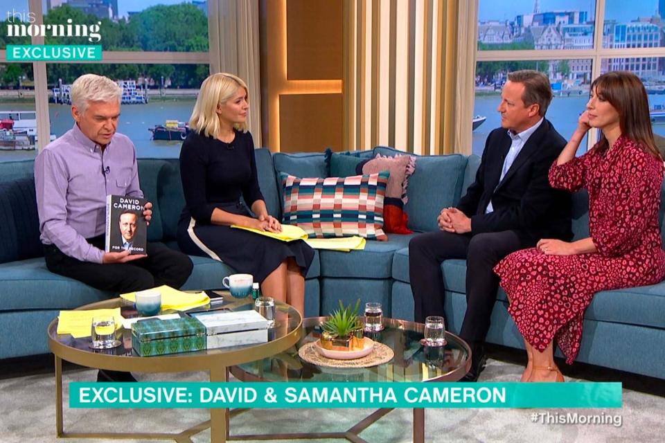 David Cameron appeared on This Morning alongside his wife Samantha