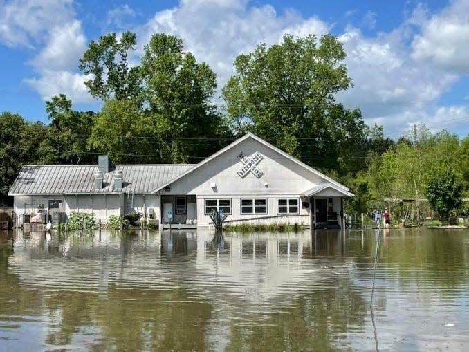 The effects of the storm starting April 10 on Backwoods Crossing located at 6725 Mahan Drive.