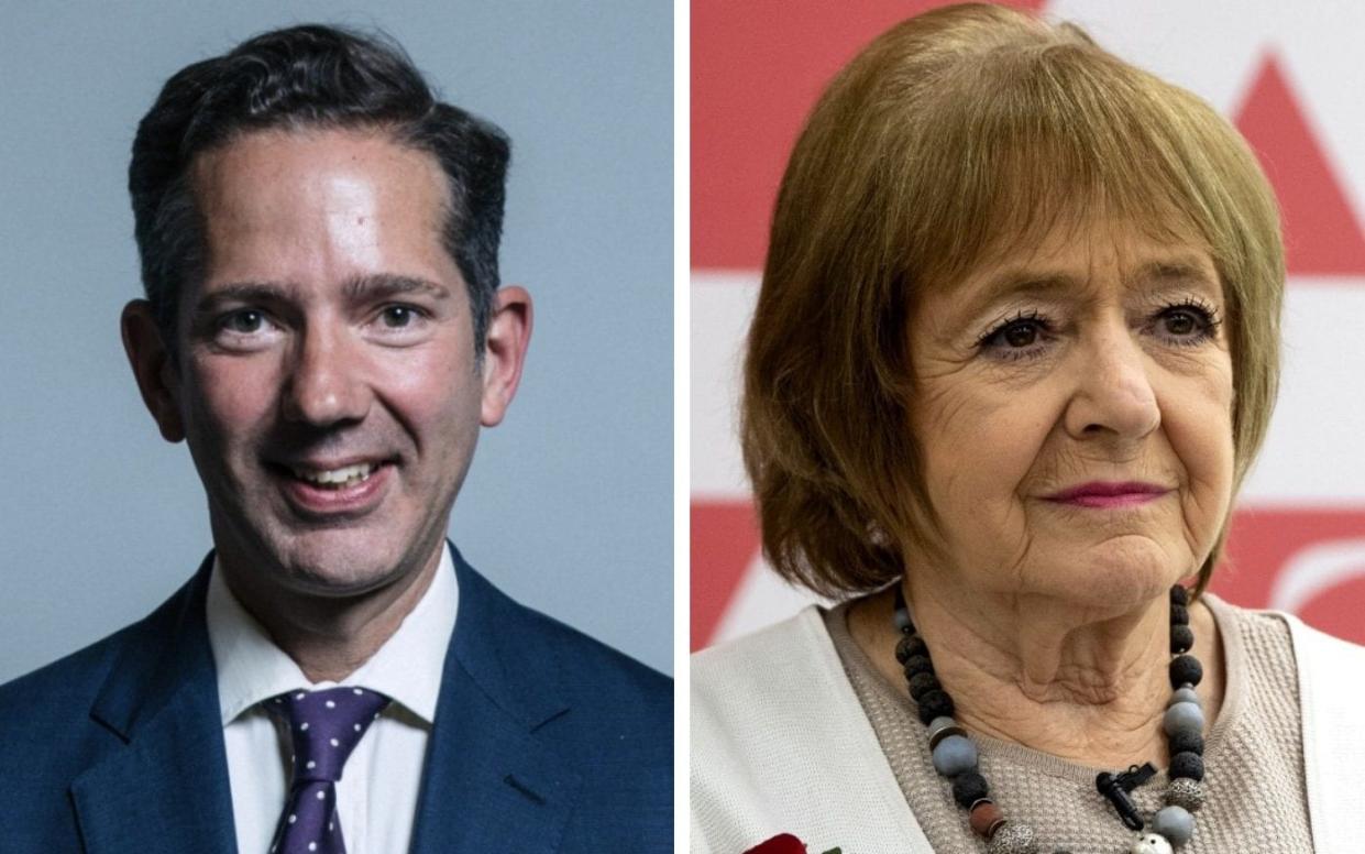 Jonathan Djanogly Dame Margaret Hodge Russia cash Switzerland invasion Europe - Chris McAndrew/UK Parliament/Ian Vogler/Pool/Getty Images