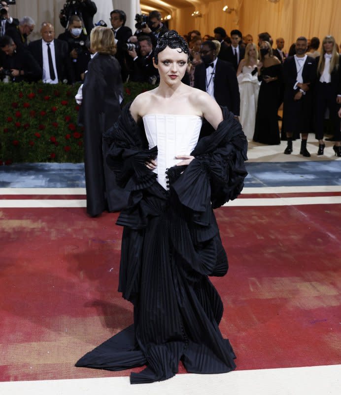 Maisie Williams attends the Costume Institute Benefit at the Metropolitan Museum of Art in 2022. File Photo by John Angelillo/UPI