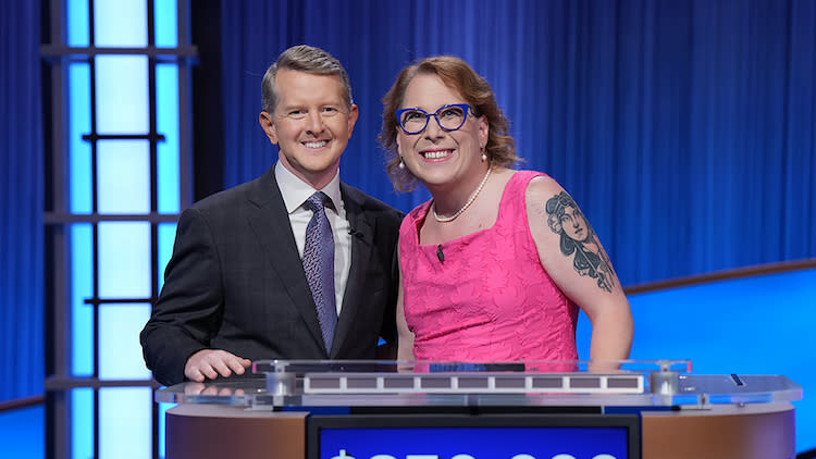 Ken Jennings and Amy Schneider