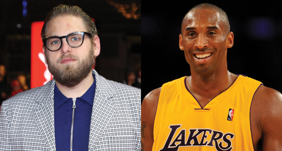 Jonah Hill says meeting Kobe Bryant with his brother, Jordan Feldstein, in 2009 is "one of my favorite memories ever." Photo: Getty Images