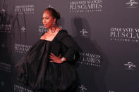 <p>Marjorie Elaine Harvey photographed for the Fifty Shade Freed Premiere on Feb 6, 2018 in Paris, France. (Photo by Olivier VIGERIE / Contour by Getty Images) </p>