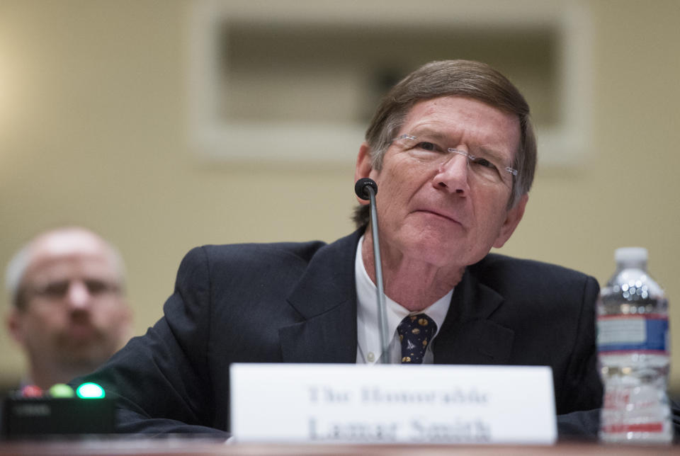 Rep. Lamar Smith (R-Texas), the 14th-longest-serving member of the U.S. House, retired in January.&nbsp; (Photo: Bill Clark/CQ Roll Call via Getty Images)